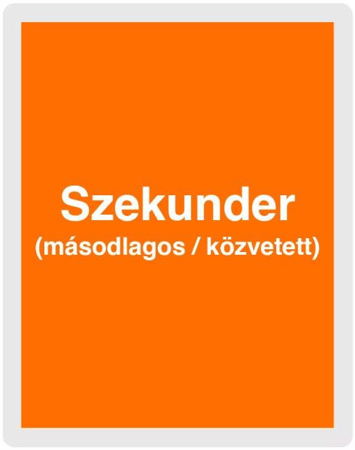 Szekunder (másodlagos / közvetett)