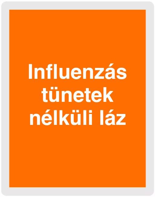 Influenzás tünetek nélküli láz